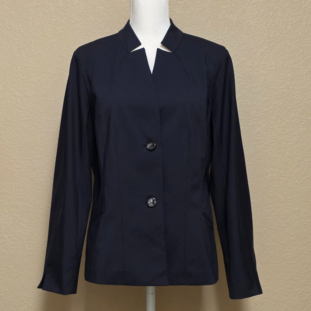 Lafayette 148  New York Inverted Notch Collar Blazer